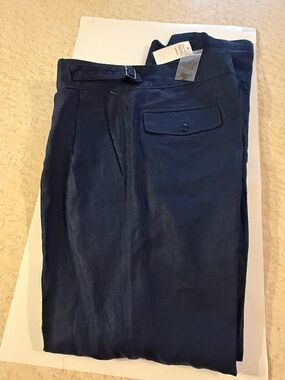 Todd Snyder Navy Chinos with Side-Adjust Buckle